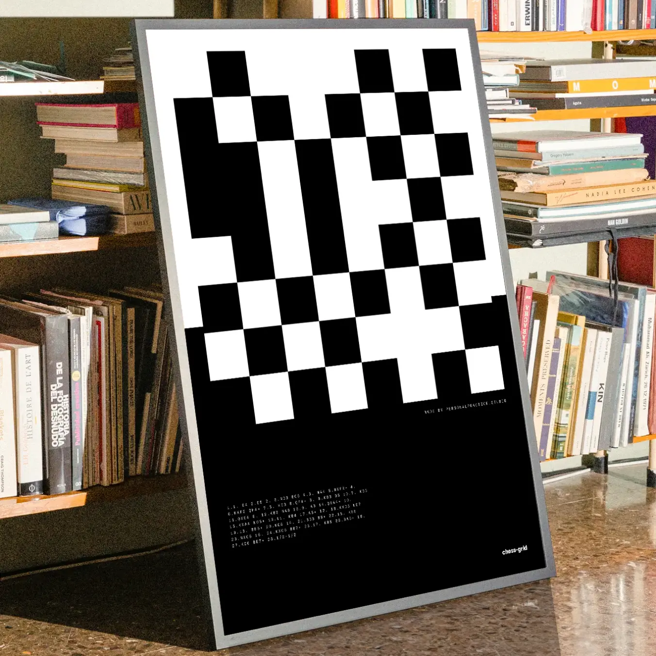 Chess grid poster 1
