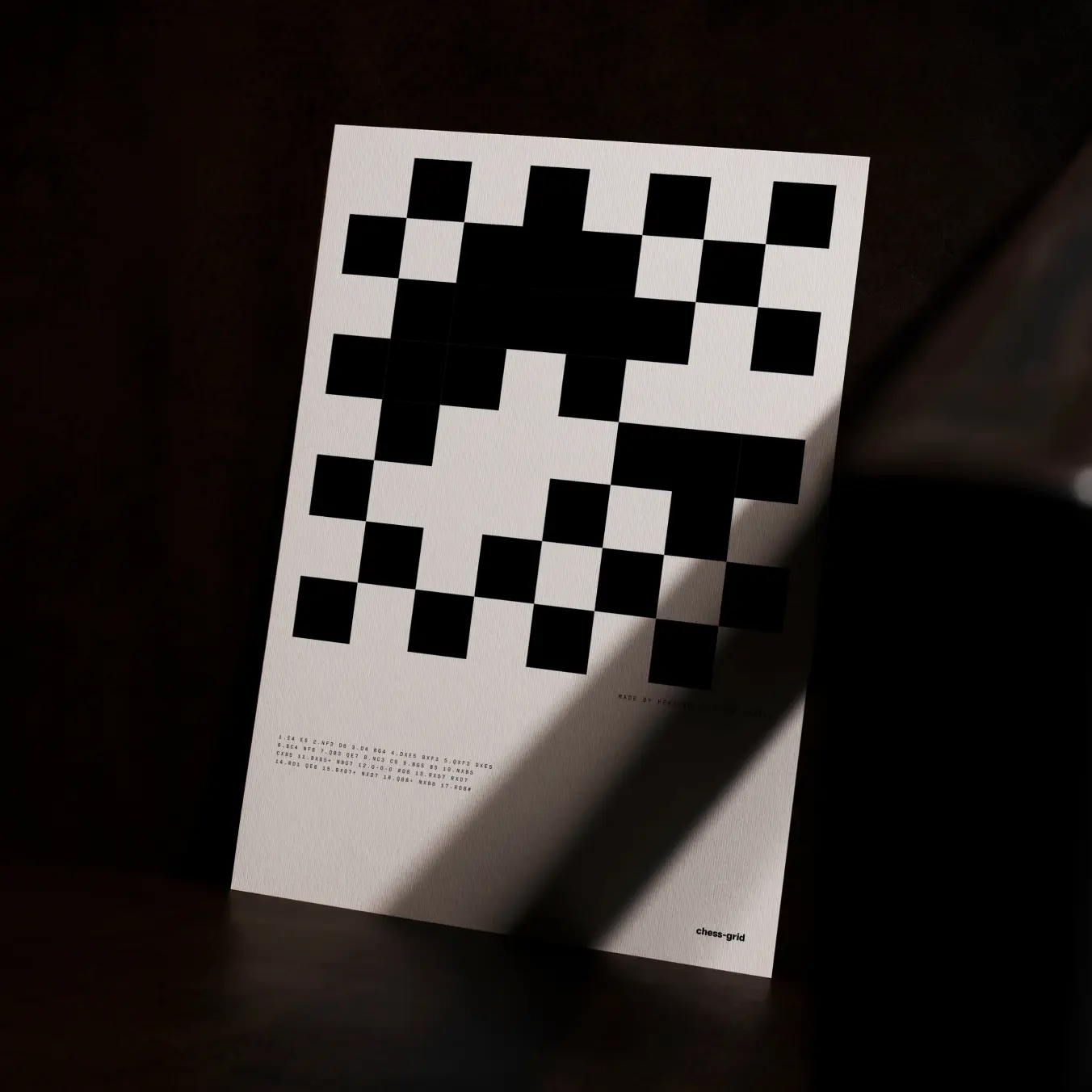 Chess grid poster 2