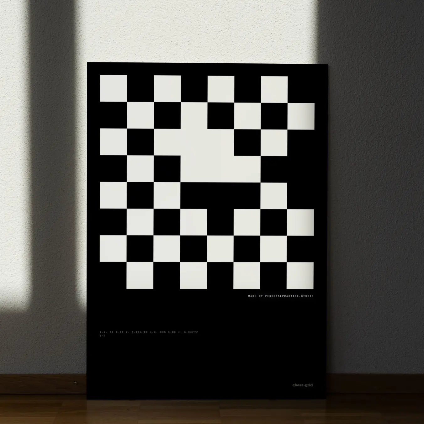 Chess grid poster 4
